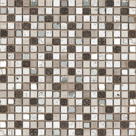Mosaique pierre naturelle, carrelage mosaique, beige, verre, salle de bain, Tilestone